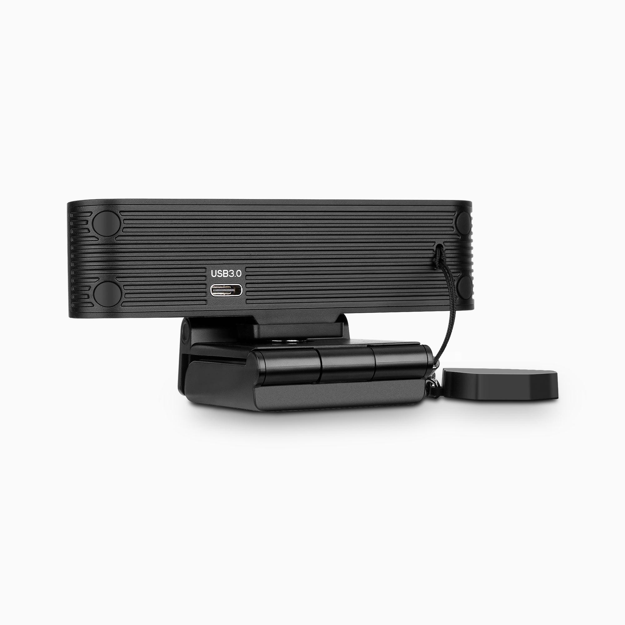 Webcam AI USB RC16 4K avec champ de vision de 110°, zoom numérique 8X, suivi humanoïde et cadrage automatique
