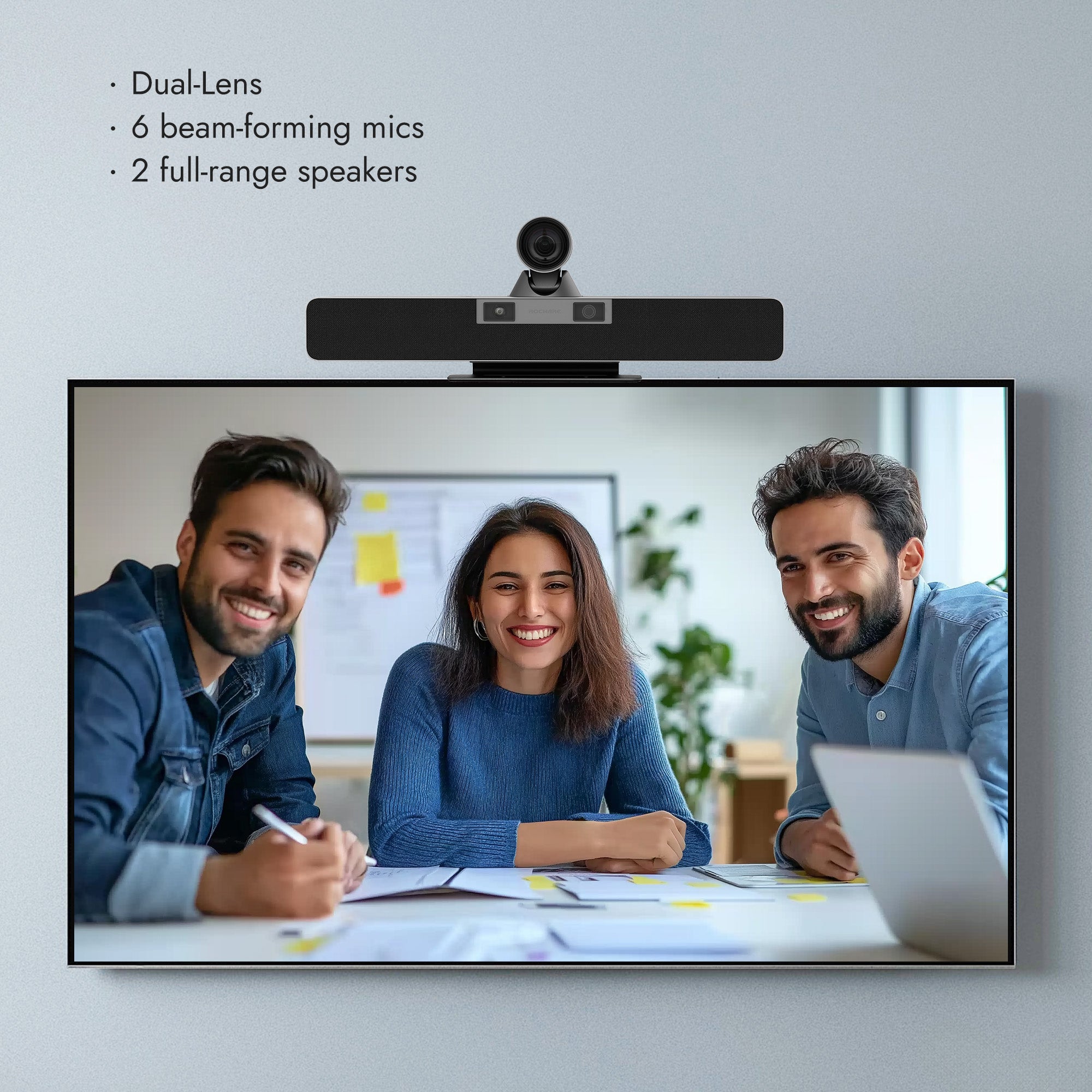 Barre vidéo USB tout-en-un RB20 à double objectif 4K