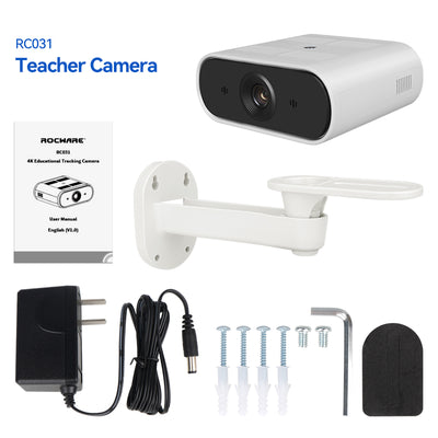 ROCWARE Education - Hybrid/Distance Learning 4K AI Auto Tracking Classroom Camera