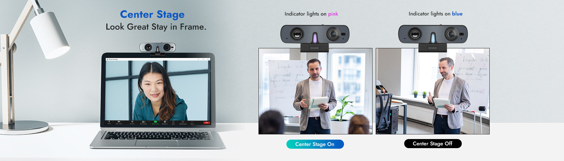 ROCWARE RC08 All-in-one Video Conferencing Full HD 1080p Webcam with S