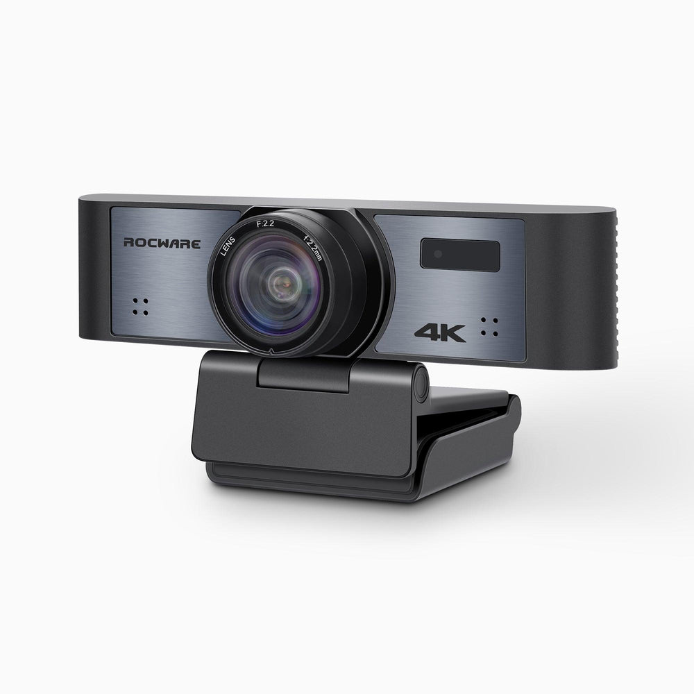 Rocware RC16 4K USB AI Webcam with 110°FoV, 8X digital zoom, Humanoid