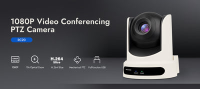 RC20 1080P PTZ USB Camera with 10x Optical Zoom – ROCWARE