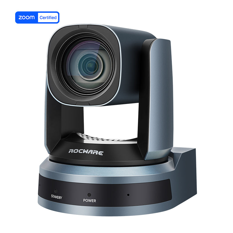Zoom-zertifizierte 1080P 60FPS PTZ-Kamera, 12-facher optischer Zoom, 72,5° Sichtfeld für Live-Streaming, Konferenzen RC821U