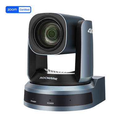 RC841U 4K PTZ Camera 12X Optical Zoom 80.8° Field of View Live Streaming Camera, Conferencing Camera with Auto Framing, Humanoid Tracking