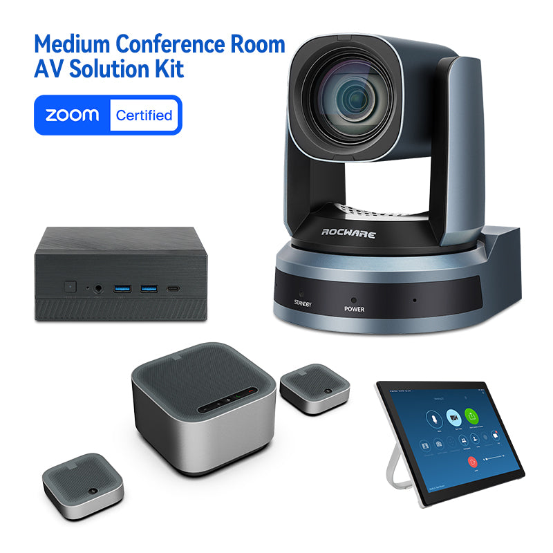 RC821U Zoom Certified 1080P 60FPS PTZ Camera 12X Optical Zoom 72.5° Field of View for Live Streaming, Conferencing