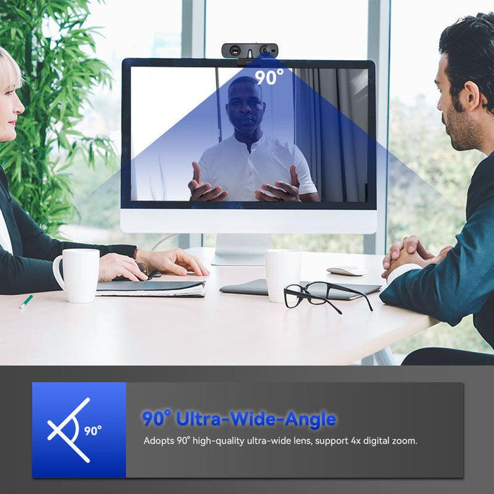ROCWARE RC08 All-in-one Video Conferencing Full HD 1080p Webcam with S