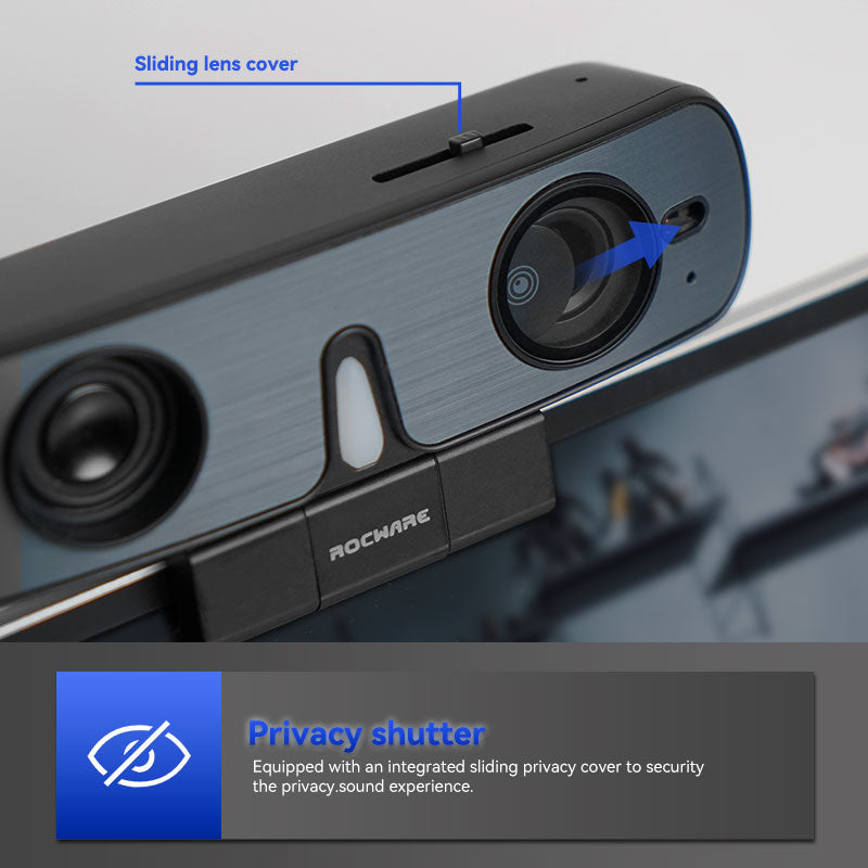 ROCWARE RC08 All-in-one Video Conferencing Full HD 1080p Webcam with S